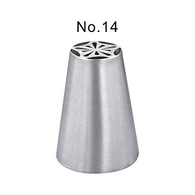 Sher Stainless Steel Piping Nozzle Pastry Tube Fondant Cake Decorating Tools Kitchen Accessories N2