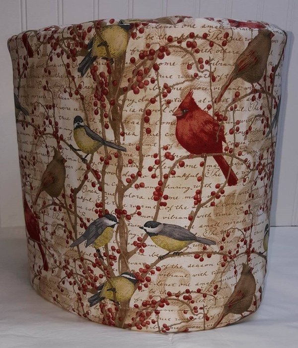 Quilted Birds & Berries Keurig 2.0 Brewing System Cover (Burgundy) N2
