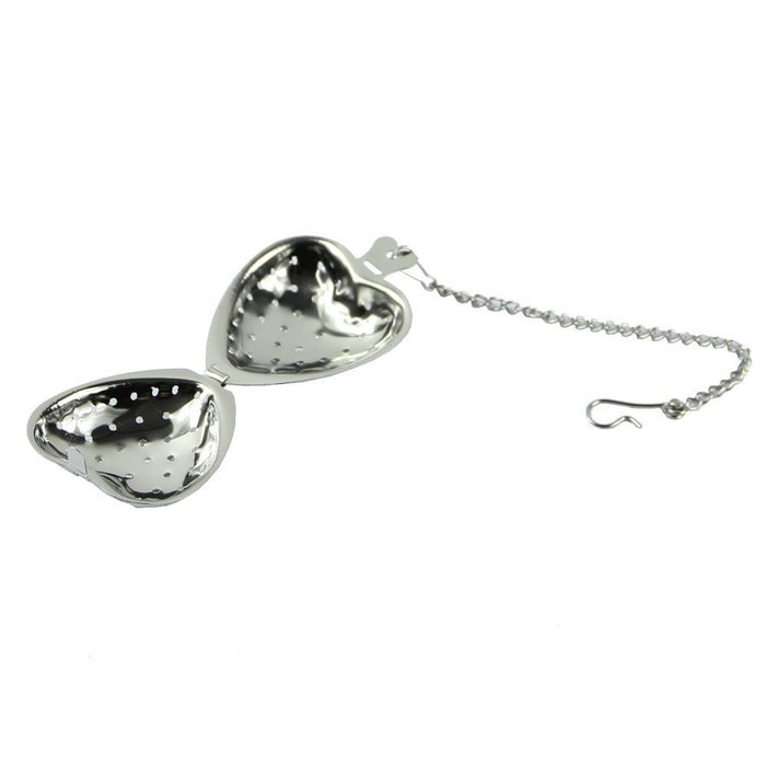 Estone New Heart Shape Stainless Steel Infuser Filter Strainer Tea Spice Ball Spoon N4
