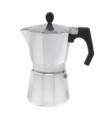 BonJour Stove Top Espresso Maker 6-Cup Caf Milano, Polished Aluminum N2