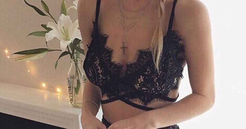 1Set Sexy Lingerie，Beautyvan Comfortable Boho Translucent Underwear Sheer Lace Frenum Strap Lingerie Bra Top (... N9