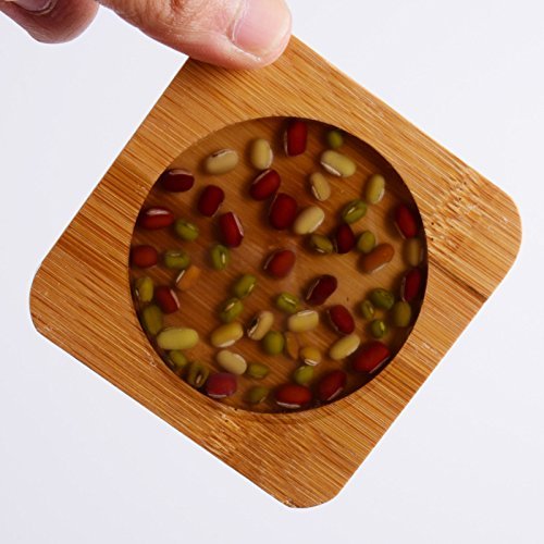 CCWY New bamboo coaster solid wood Tea Cup saucers hand-painted ceramic Kung Fu tea ceremony accessories N4