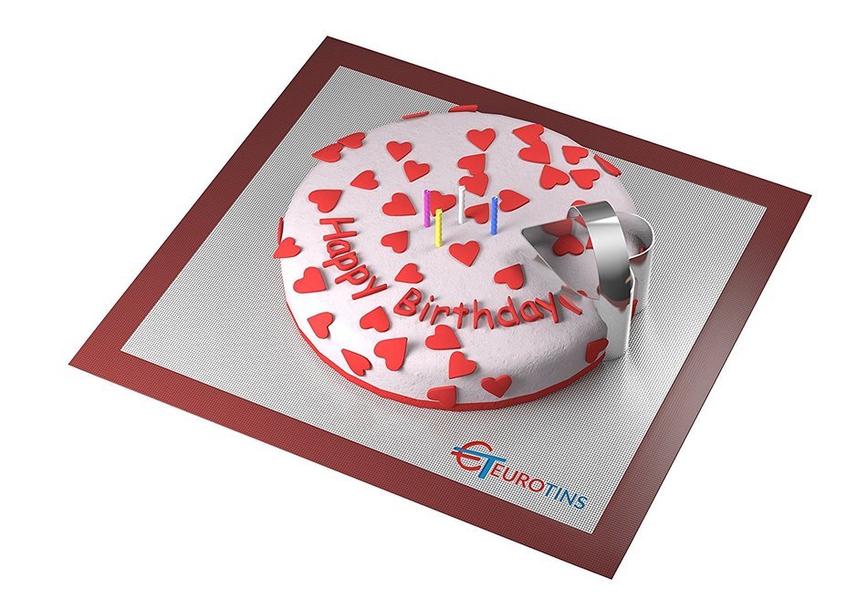 Heart Shape Steel Cookie Cake Slicer / Cutter 3&rdquo; Deep with Handle N4
