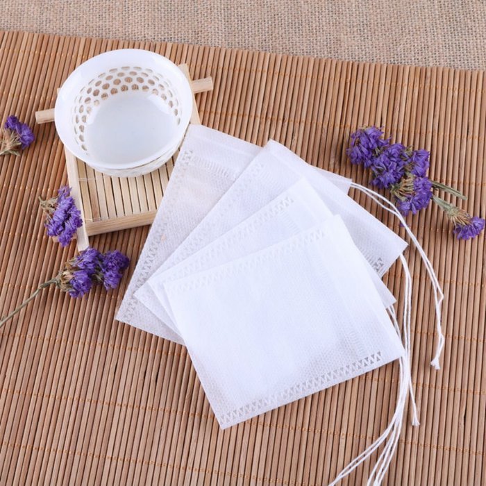 Akak Store 100 Pack Disposable Drawstring Tea infusers Tea Filter Bags for Loose Tea Herbs Spice Bouquet Garni... N5