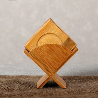 CCWY Authentic wholesale coasters in vertical bamboo saucer Cup holders set of six men Kung Fu tea of tea ceremony... N3