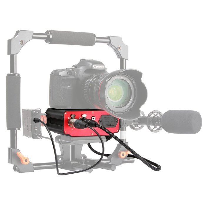 Saramonic SR-AX104 2-channel XLR Microphone Audio Adapter Mixer with Preamplifiers and Phantom Power for DSLR... N4