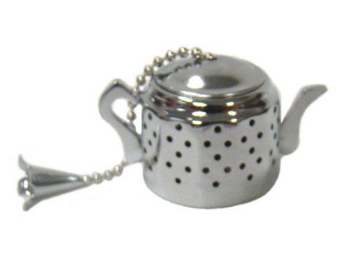 Chrome Tea Infuser Teapot - 1.25 Inch