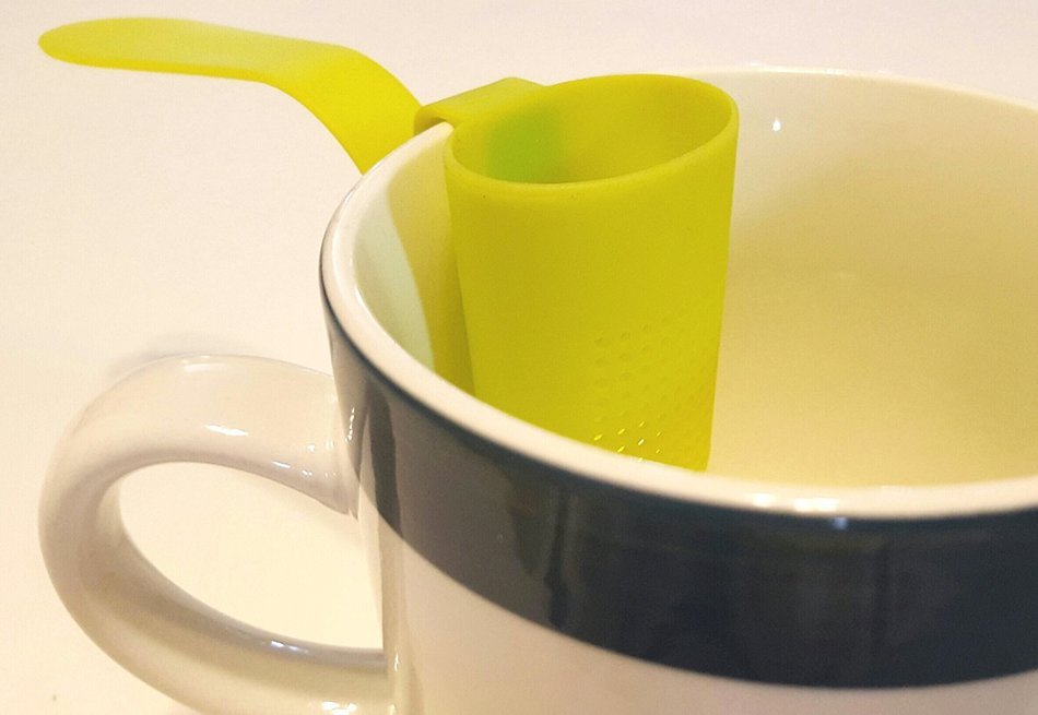 Scoop Long Handled Tea Infuser, Lime Green N6