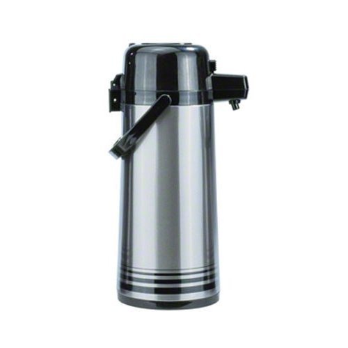 Update International (NPD-25-BK/SF) 2.5 L Stainless Steel Button-Top Air Pot N3