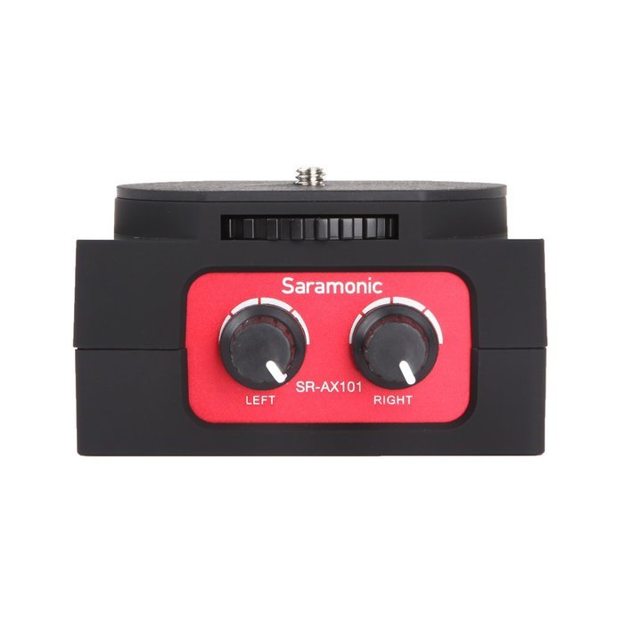 Saramonic SR-AX101 2-Channel Audio Adapter with XLR & 3.5mm Inteface for Canon Panasonic DSLR Cameras Camcorders N3