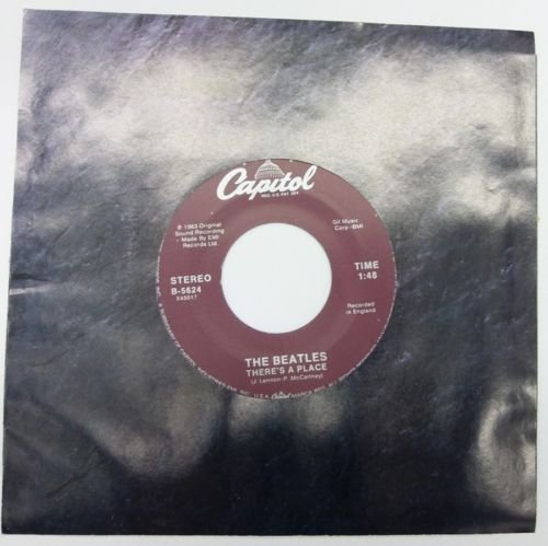 THE BEATLES " TWIST AND SHOUT" "THERE'S A PLACE " 45 RPM Record CAPITOL B-5624 N2