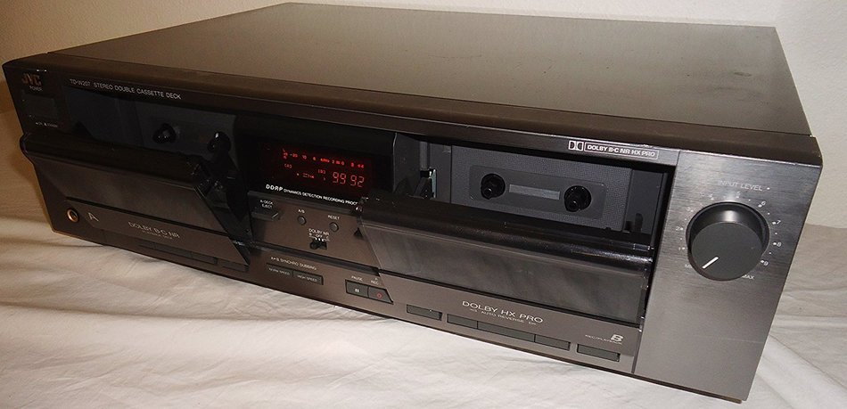 JVC TD-W207 Recordable Stereo Double Cassette Tape Deck With DDRP Dynamic Detection Recording Processor - Japan N7