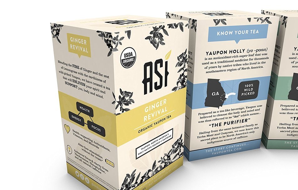 Asi Yaupon Tea Organic Box, Ancient Wellness - Traditional, 20 Tea Bags N17