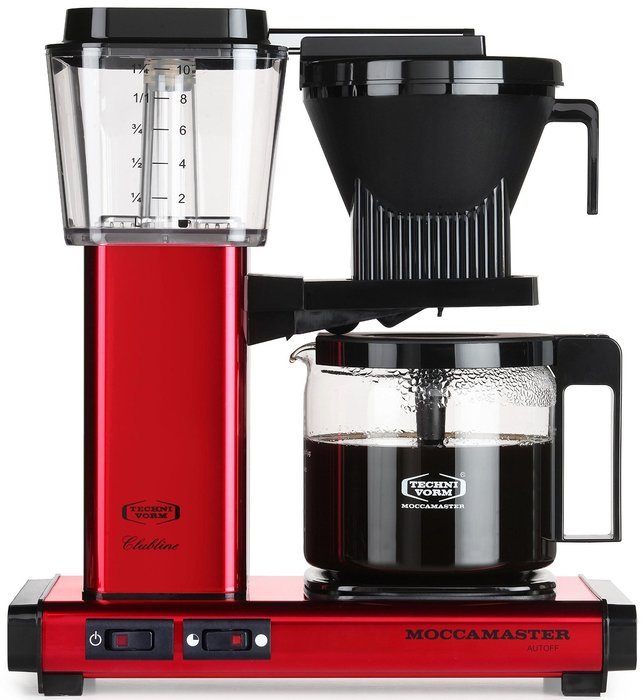 Moccamaster KBG 741 10-Cup Coffee Brewer with Glass Carafe, Polished Silver N10
