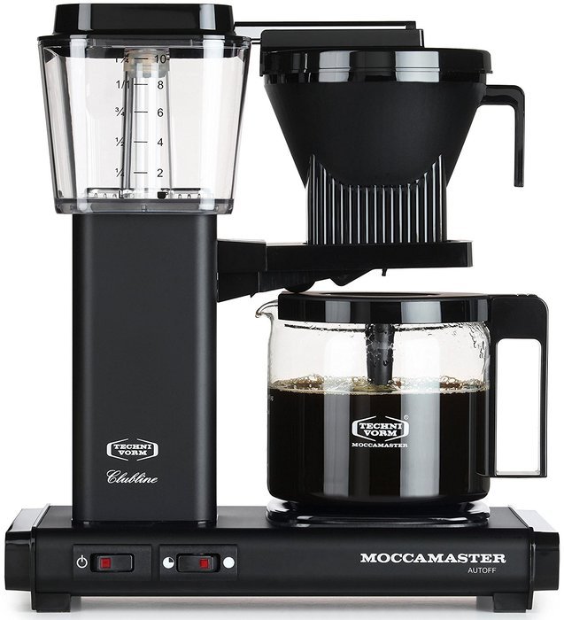 Moccamaster KBG 741 10-Cup Coffee Brewer with Glass Carafe, Polished Silver N15
