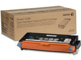 Xerox Standard Capacity Cyan Toner Cartridge (2200 Pages) For Phaser 6280 - By "Xerox" - Prod. Class: Printers...