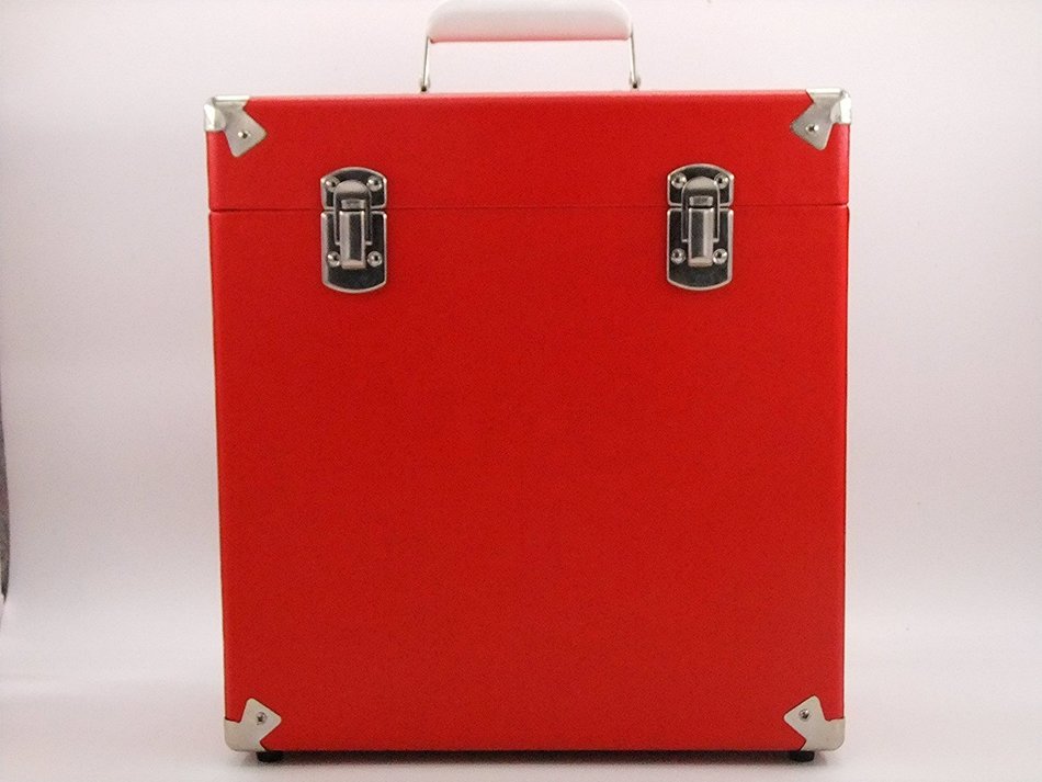 SW-B18 12 Inch Retro Vintage leather LP Vinyl Record Carry Case (Turquoise) N17