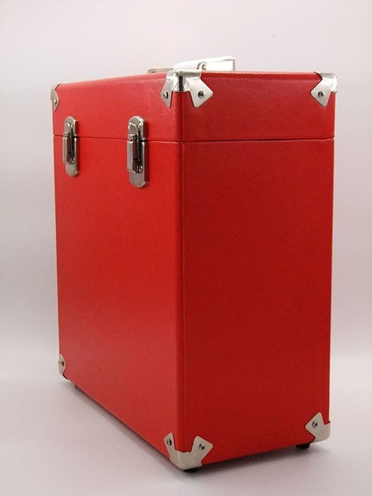 SW-B18 12 Inch Retro Vintage leather LP Vinyl Record Carry Case (Turquoise) N18