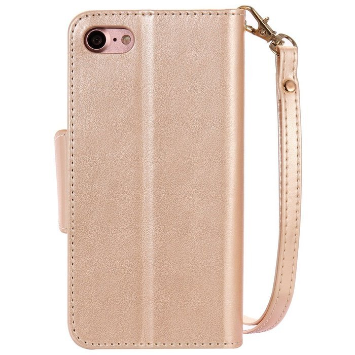 iPhone 7 Case, iPhone 7 Wallet Case,PHEZEN Beauty Flower Girl Cat Design PU Leather Wallet Case Stand Flip Case... N84