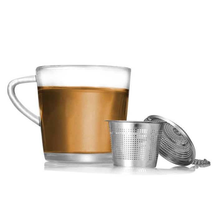 Mesh Tea Strainer with Hook, Stainless Steel, Perfect Strainer by Mesh Tea Strainer with Hook, Stainless Steel... N5