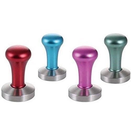 51mm Colour Handle Stainless Steel Coffee Tamper Coffee Machine Espresso Tamper Hammer by Micro Shops N5