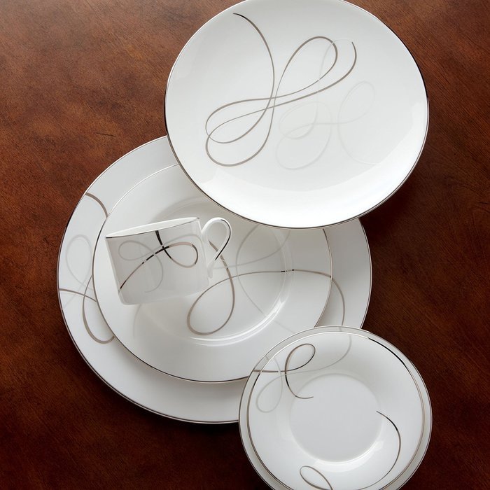 Lenox Adorn Low Bowl, White N10