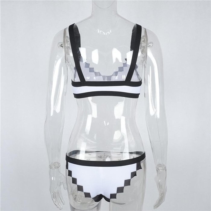 PHOTNO Women Lingerie Stitching Underwear Suits N7
