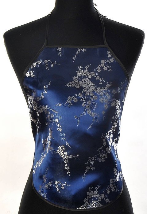 Shanghai Tone&reg; Chinese Asian Women's Vintage Chinese Satin Rayon Plum Blossom Bellyband Halter Neck Top for Summer... N2