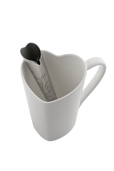 Alessi MMI25 "You" Tea infuser in 18/10 Stainless Steel Mirror Polished, Silver N3