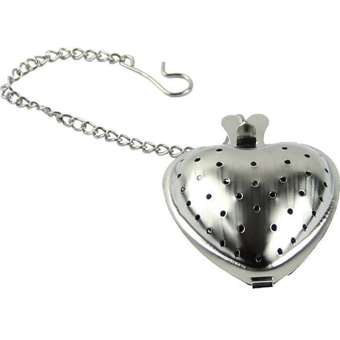 Estone New Heart Shape Stainless Steel Infuser Filter Strainer Tea Spice Ball Spoon N5