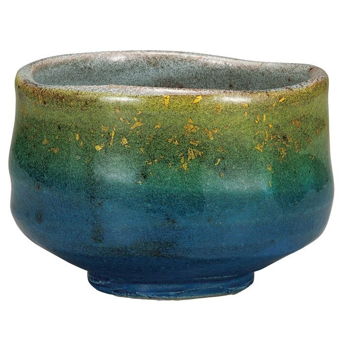 Japanese Matcha Bowl Gold Leaf Kutani Yaki(ware) N3