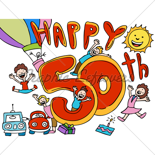 Happy 50th Birthday Cartoons free image download