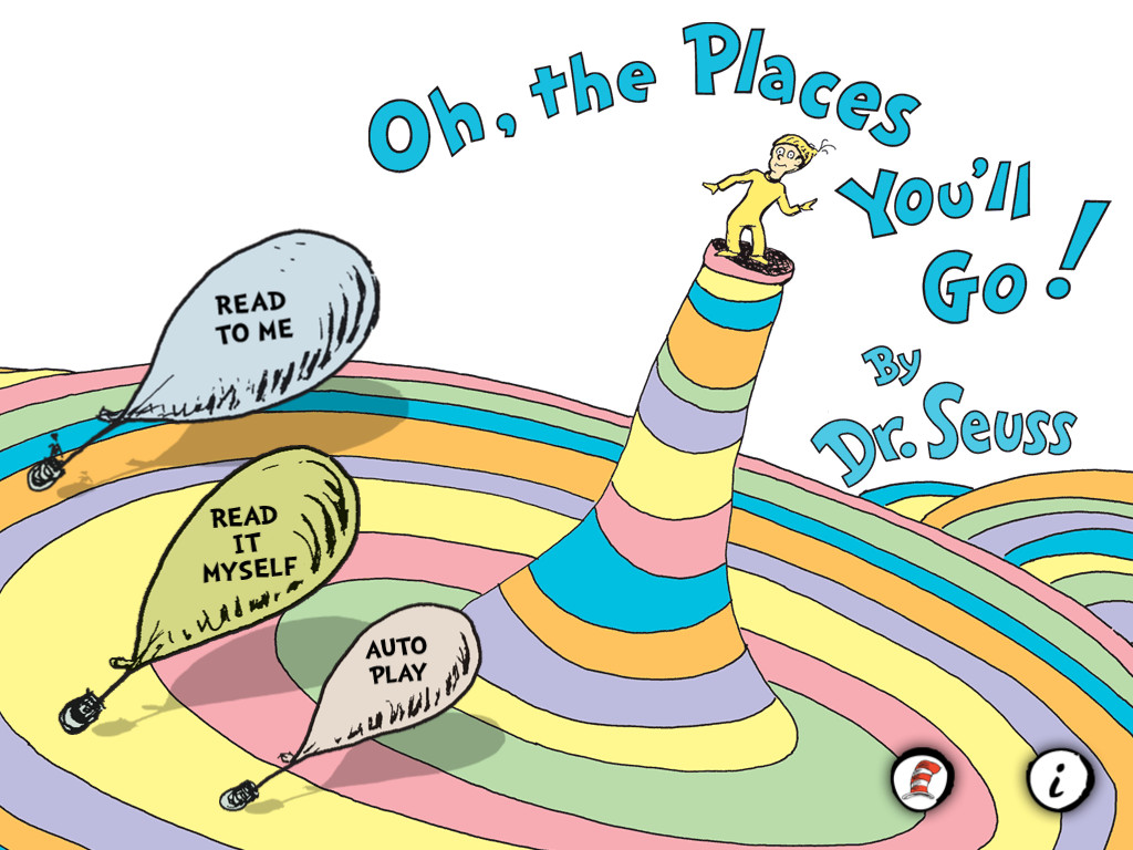 Dr Seuss OH The Places drawing free image download