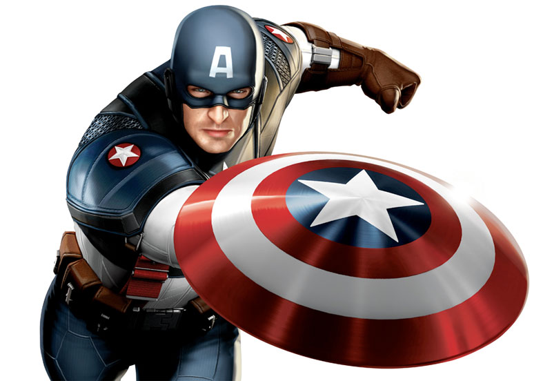 Captain america rushing to the rescue free image download