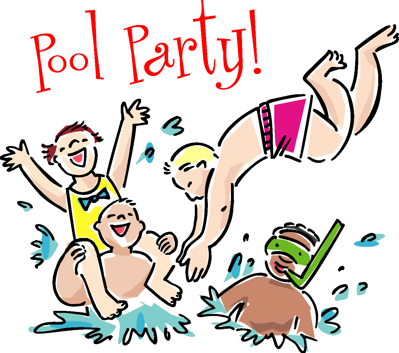 Pool Party drawing free image download