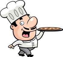 Chef Cooking Clip Art drawing