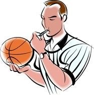 Cartoon Basketball man drawing