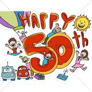 Happy 50th Birthday Cartoons
