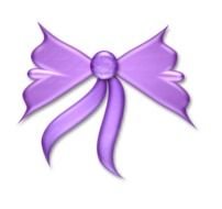 Purple Bows Clip Art Free
