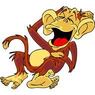 Funny Monkey Clip Art N3