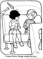 School Bus Safety Coloring Pages