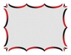 silver frame with curls