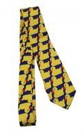 photo of a tie with the image of yellow rubber ducks