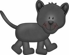drawing of a little wolf cub on a white background