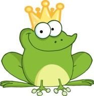 princess frog as a graphic illustration