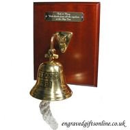 Titanic Brass Bell On Mahogany Veneer Case Ref Tb01 2487 Pjpg