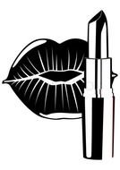 Lipstick Outline drawing