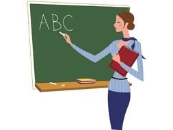 Teacher as a graphic illustration