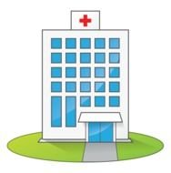 Cartoon Hospital Clip Art drawing