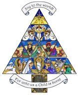 clipart of the Christmas Nativity triangle
